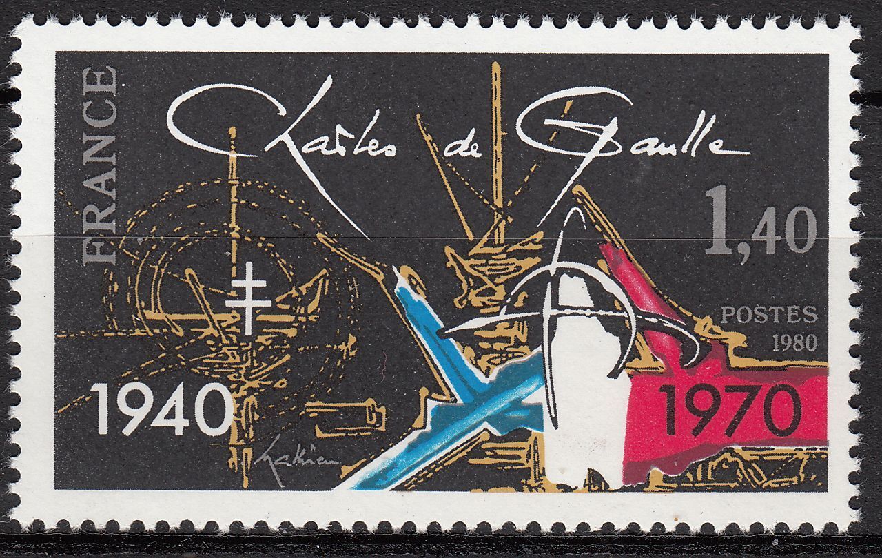 FRANCE TIMBRE NEUF N 2114 CHARLES DE GAULLE 121824148928