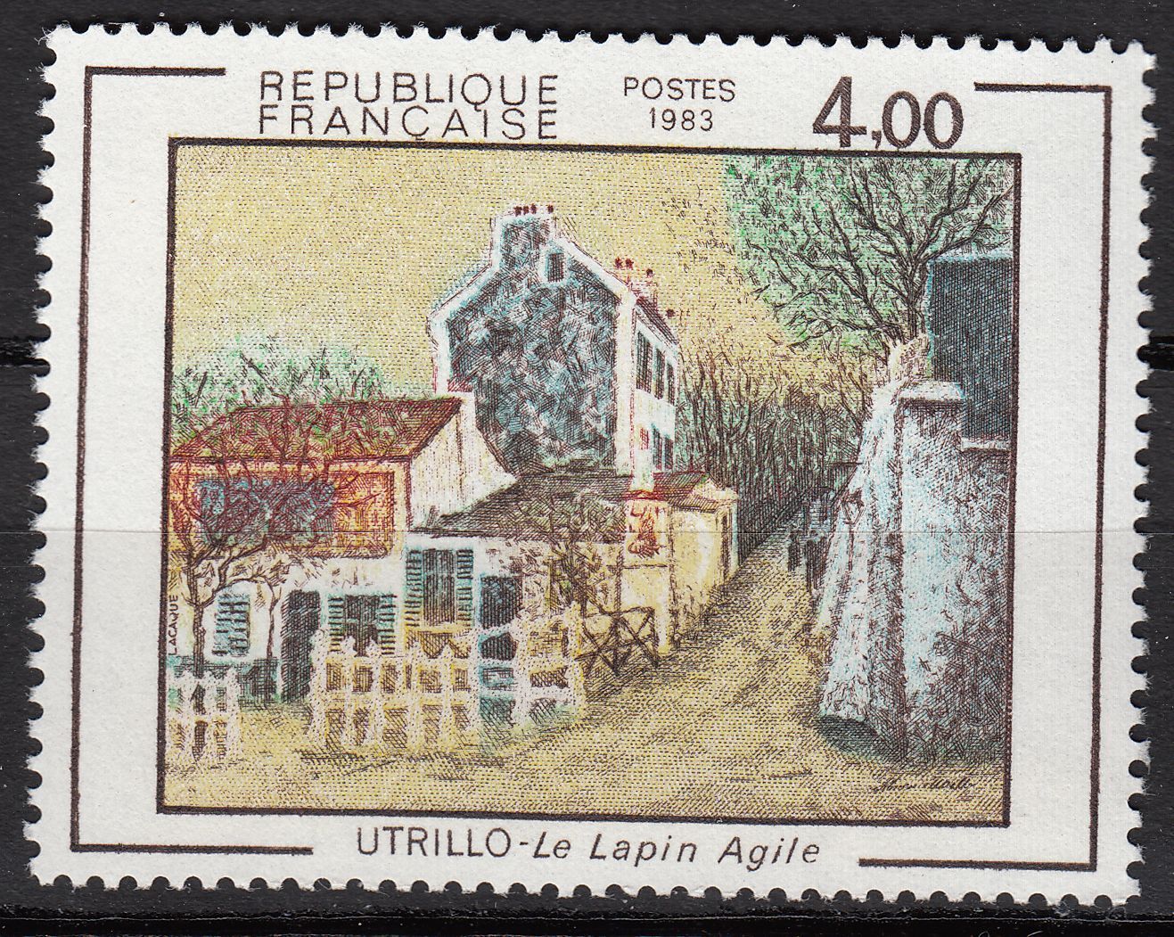 FRANCE TIMBRE NEUF N 2297 LE LAPIN AGILE DE MAURICE UTRILLO 401033746398