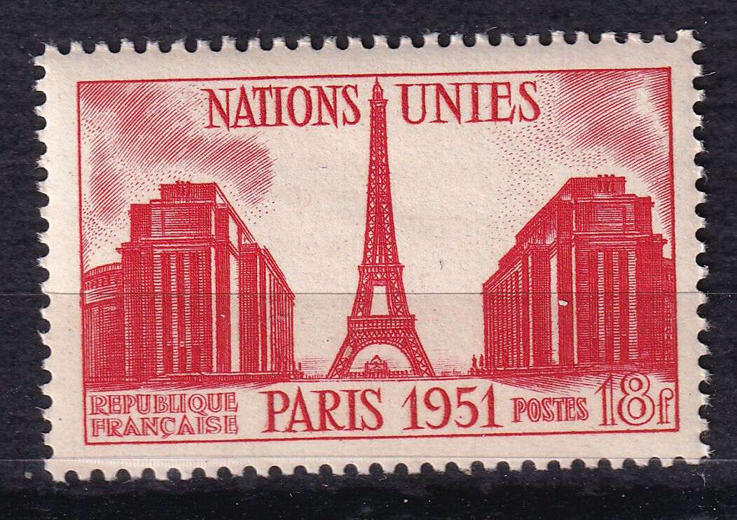 FRANCE TIMBRE NEUF N 911 6 SESSIONS DES NATIONS UNIES A PARIS 1951 125788231078