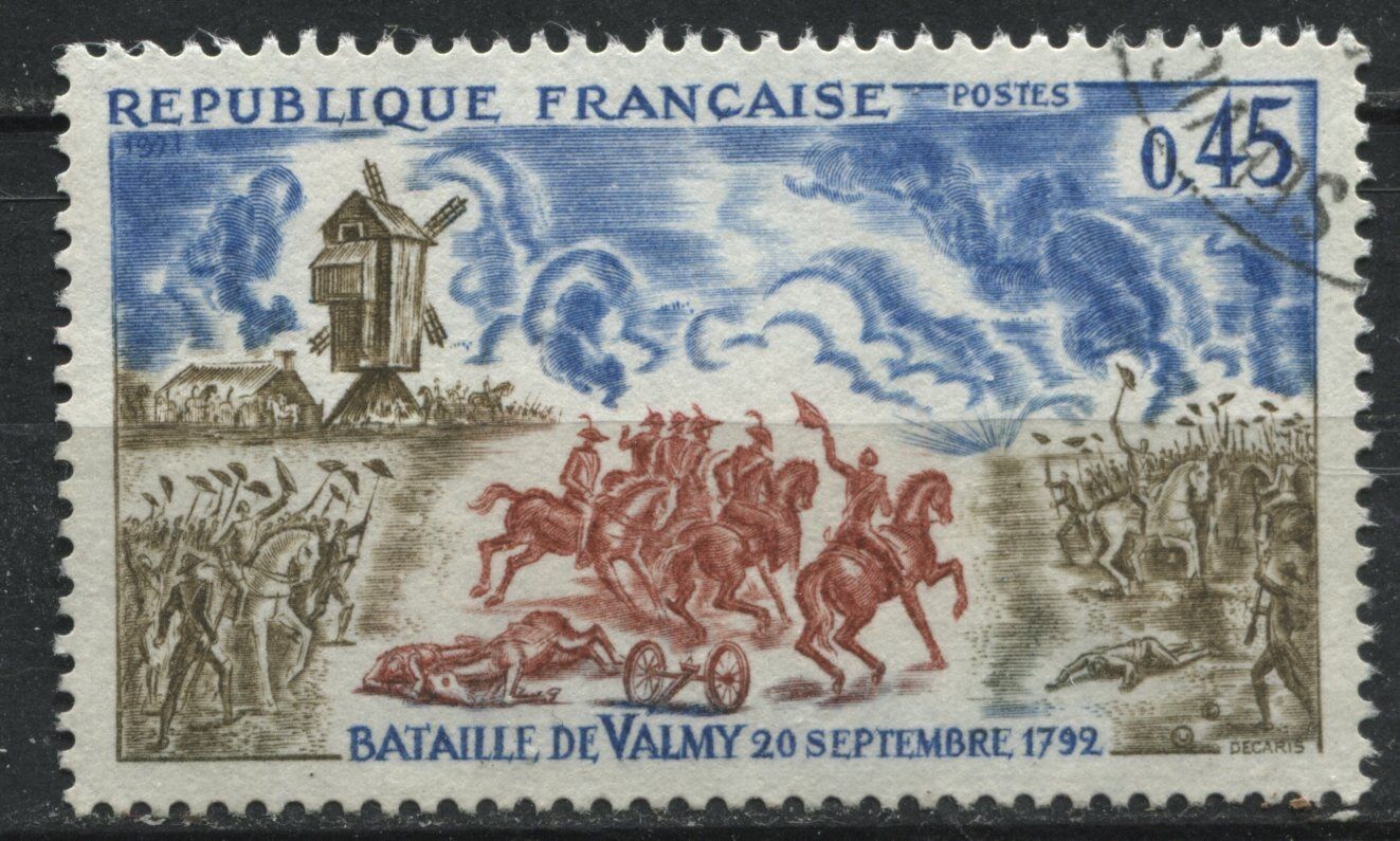 FRANCE TIMBRE OBL N 1679 BATAILLE DE VALMY 110930891218