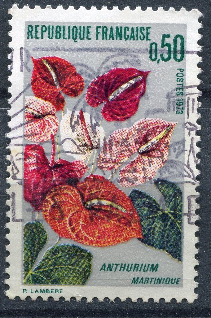 FRANCE TIMBRE OBL N 1738 ANTURIUM DE LA MARTINIQUE 120969572138