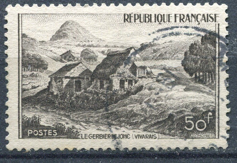 FRANCE TIMBRE OBL N 843 MONT GERBIER DE JONC VIVARAIS 120968549938