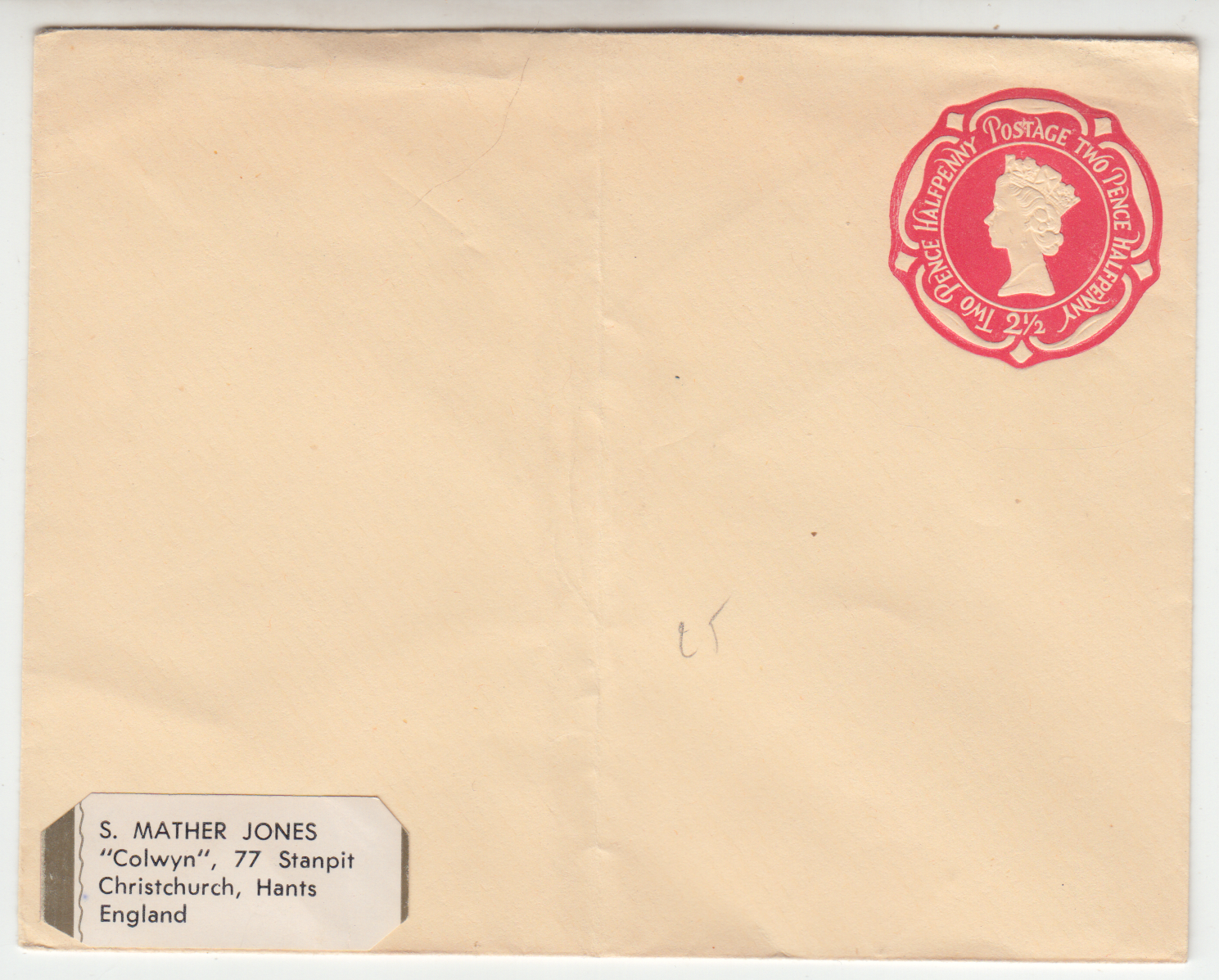LETTRE ENTIER POSTAL ROYAUME UNI CHRISTCHURCH HANTS