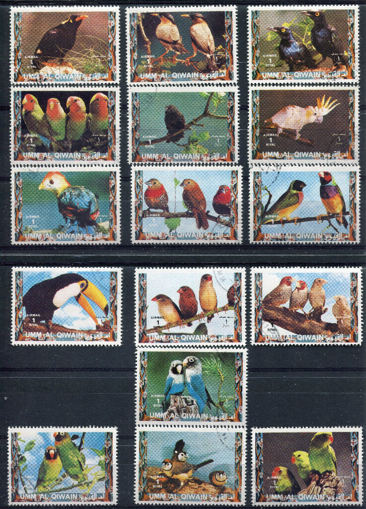 LOT SERIE TIMBRE THEME OISEAUX A ETUDIER 120819115648