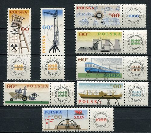 LOT TIMBRES POLSKA 5 CONGRES NATIONAL TECHNIQUE 120671434998