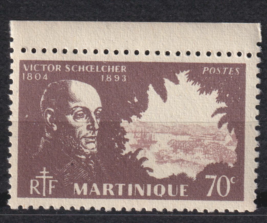 MARTINIQUE TIMBRE COLONIE FRANCE NEUF N 204 VICTOR SCHOELCHER ESCLAVAGE 124801936328