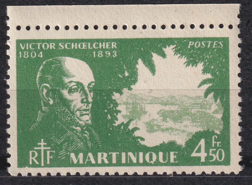 MARTINIQUE TIMBRE COLONIE FRANCE NEUF N 213 VICTOR SCHOELCHER ESCLAVAGE 124801944288