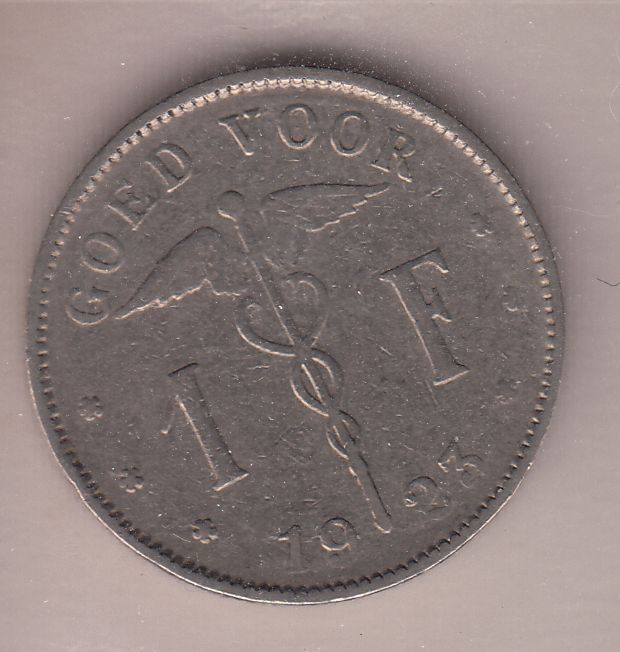 MONNAIE 1 FRANC 1923 BELGIE 122928509268