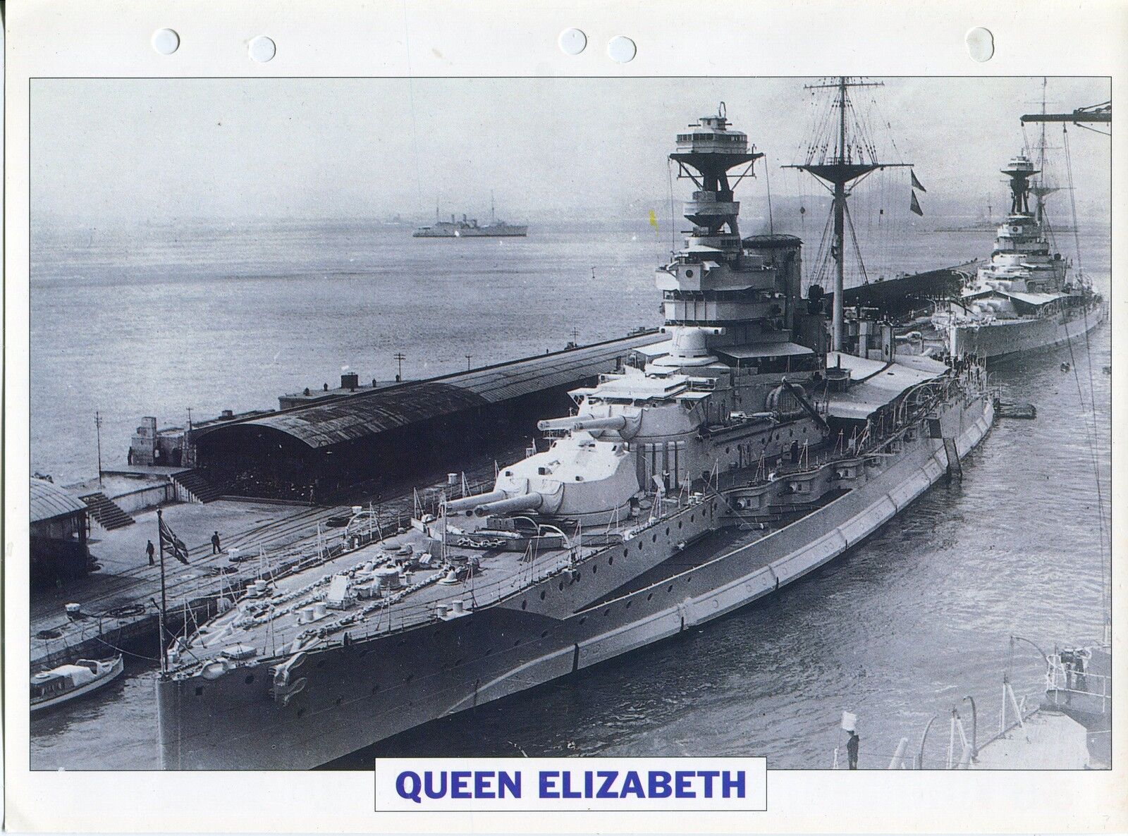 PHOTO BATEAU MILITAIRE 1913 ANGLETERRE QUEEN ELIZABETH NAVIRE DE LIGNE CUIRASSE 400619882808