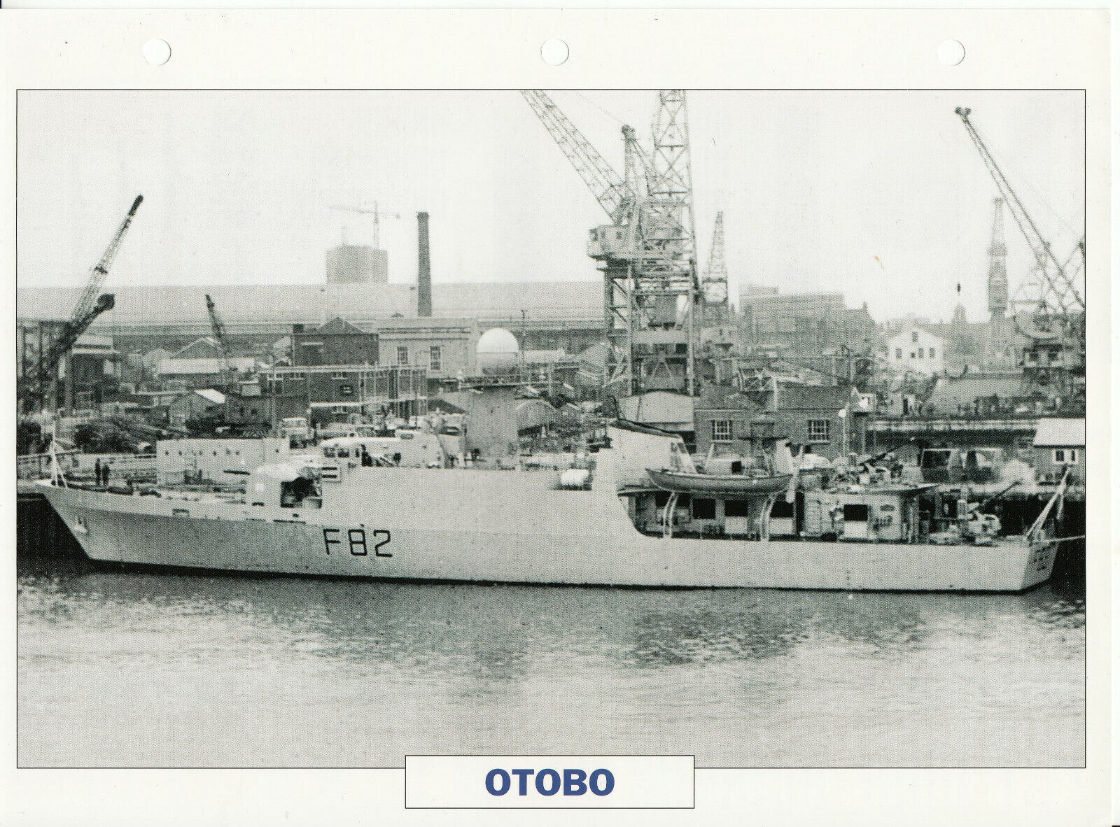 PHOTO BATEAU MILITAIRE CORVETTE OTOBO NIGERIA 1971 401771439328