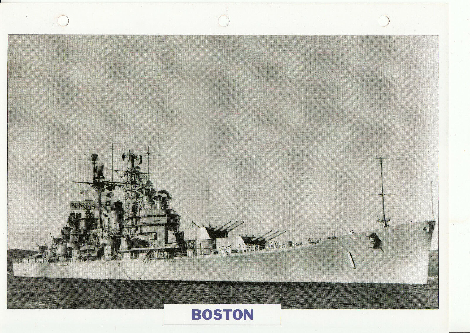 PHOTO BATEAU MILITAIRE CROISEUR BOSTON USA 1942 123787028358