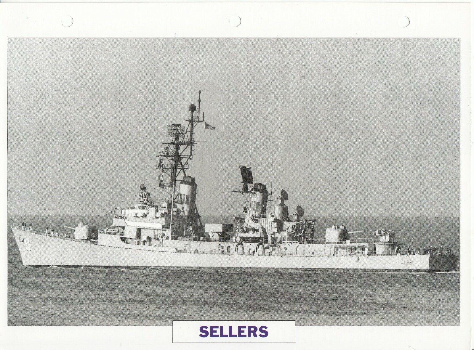 PHOTO BATEAU MILITAIRE DESTROYER LANCE MISSILES SELLERS USA 1960 401767232908