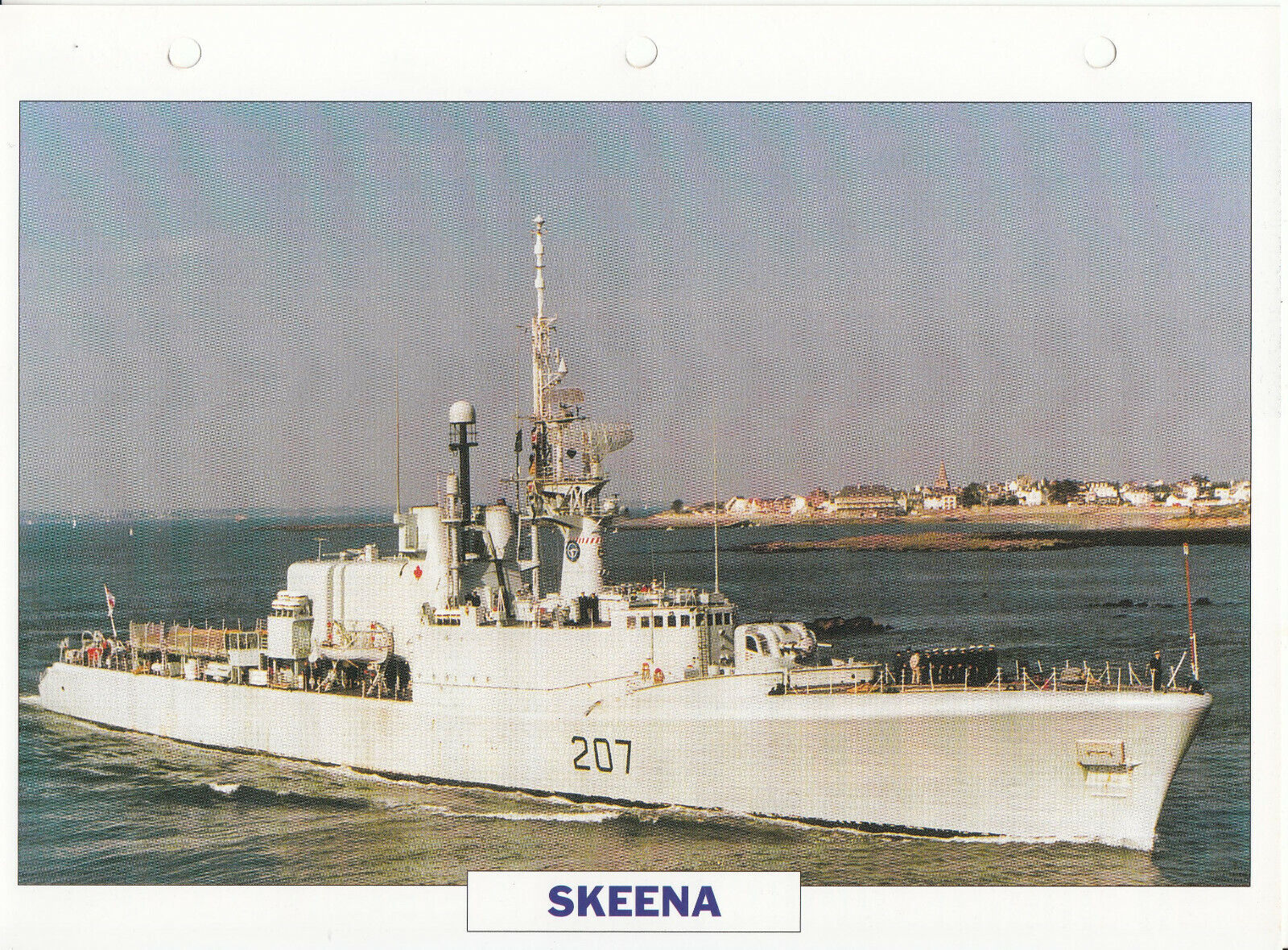 PHOTO BATEAU MILITAIRE FREGATE SKEENA CANADA 1952 123792999658