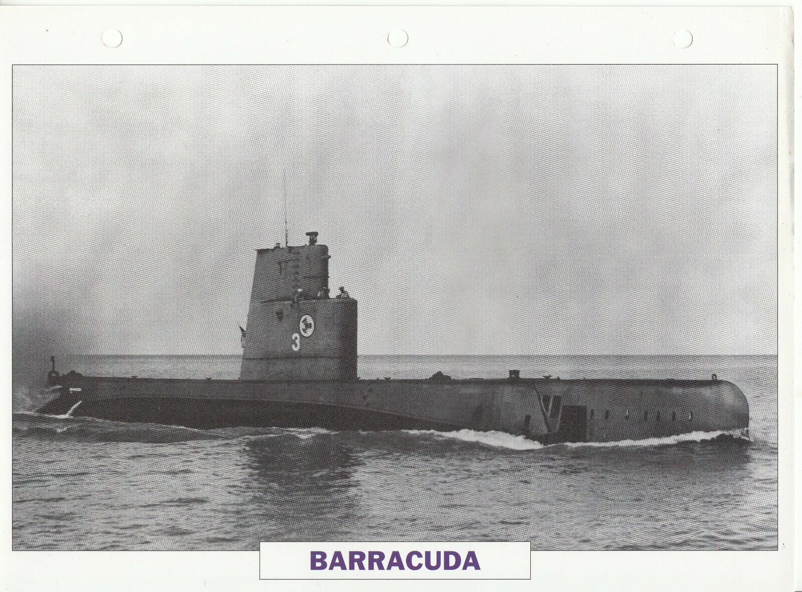 PHOTO BATEAU MILITAIRE SOUS MARIN BARRACUDA USA 1951 401769293118