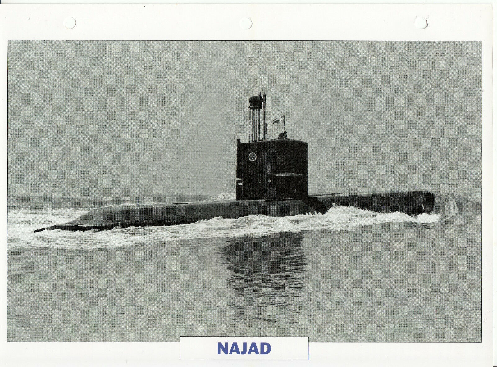 PHOTO BATEAU MILITAIRE SOUS MARIN NAJAD SUEDE 1978 401771439318