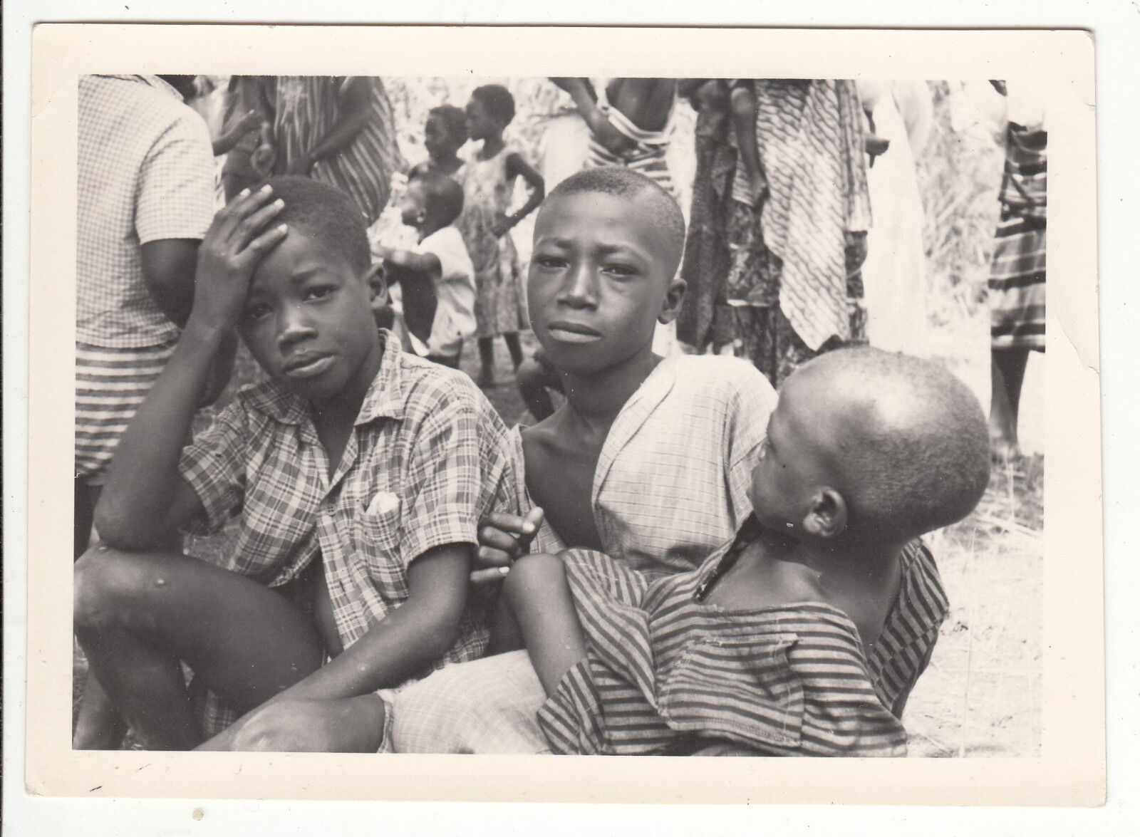 PHOTO MILITAIRE AFRIQUE BOUAKE NOVEMBRE 1961 JEUNE ENFANTS 122188005958