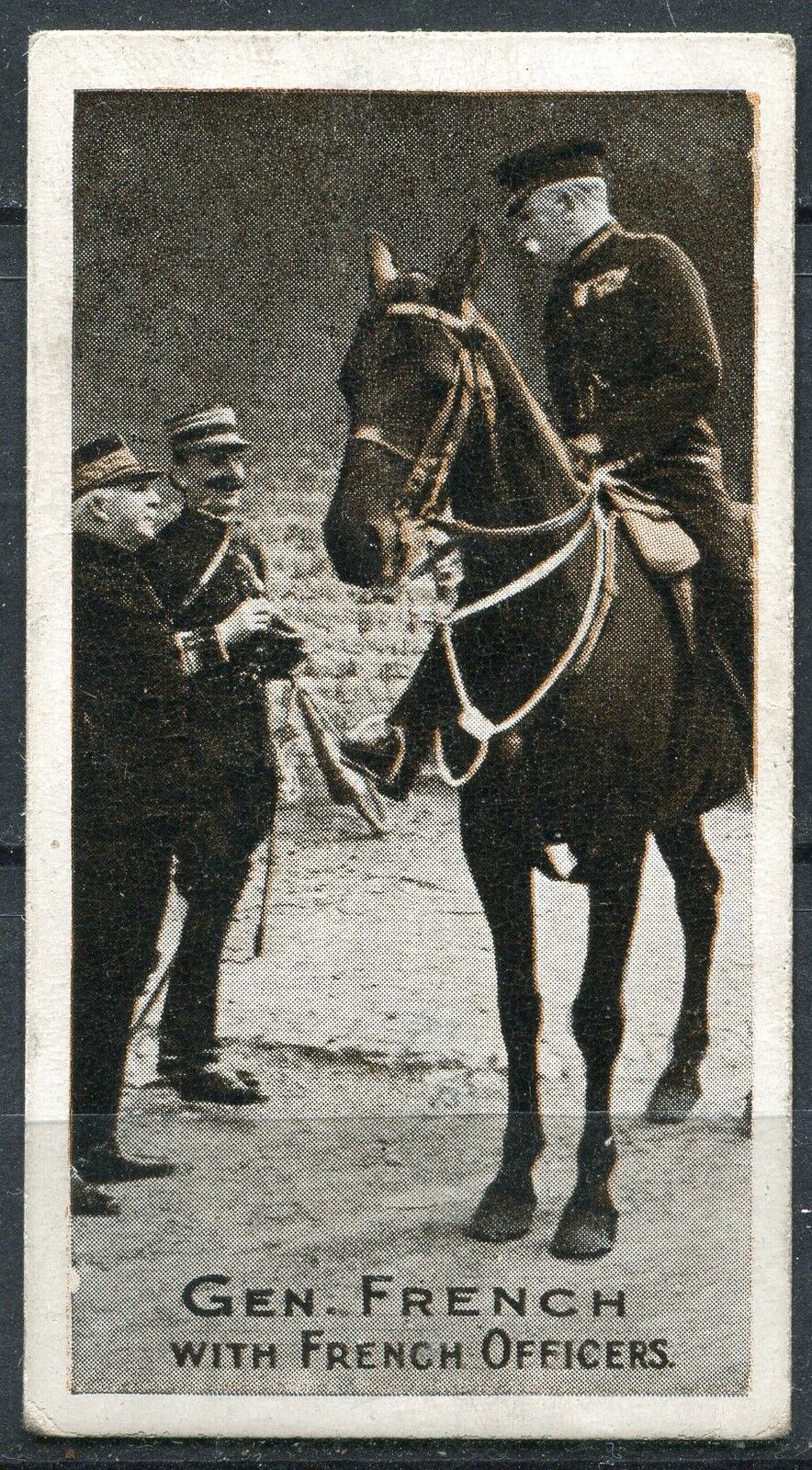 PHOTO MILITAIRE GEN FRENCH WITH FRENCH OFFICIERS MURATTI S CIGARETTES 400328780948