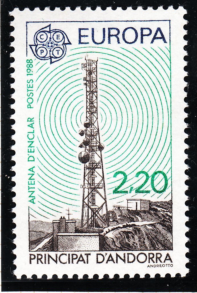 TIMBRE ANDORRE FRANCE NEUF N 369 EUROPA ANTENNE D ENCLAR 401245569498