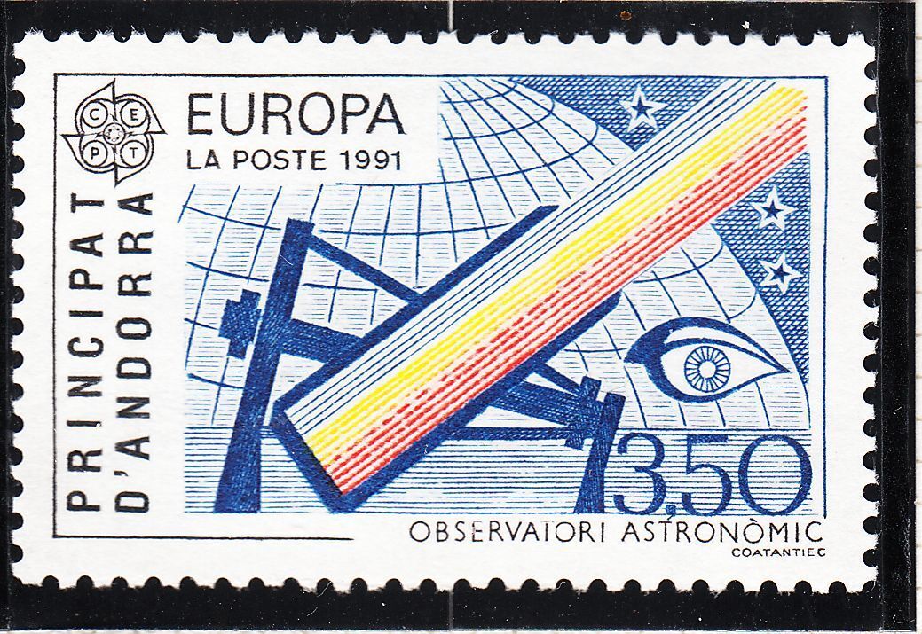 TIMBRE ANDORRE FRANCE NEUF N 403 OBSERVATOIRE ASTRONOMIQUE 401245571958