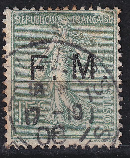 TIMBRE FRANCE FRANCHISE MILITAIRE OBL N 3 125298310418