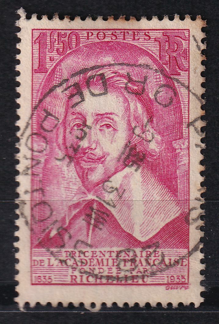 TIMBRE FRANCE OBLITERE N 305 ARMAND JEAN DUPLESSIS CARDINAL DE RICHELIEU 403638687978