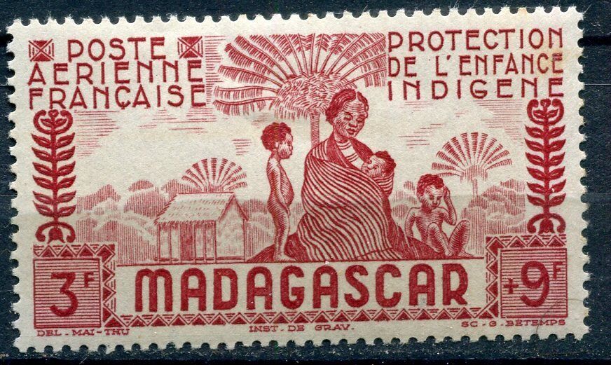 TIMBRE MADAGASCAR NEUF N 43 PA OEUVRE PROTECTION DE L ENFANCE 121080311658