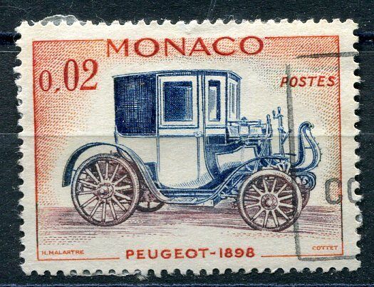 TIMBRE MONACO N 558 PEUGEOT 1898 400690627318