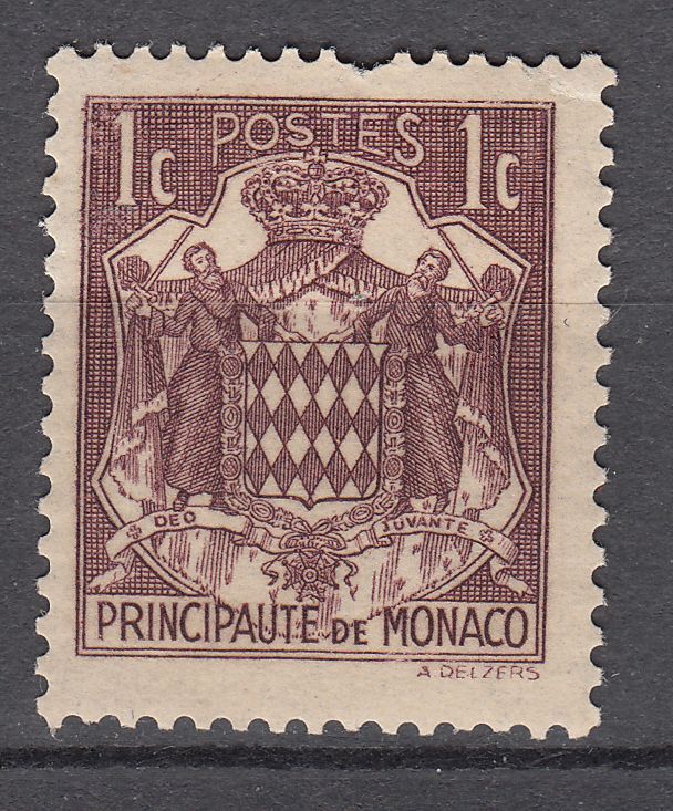 TIMBRE MONACO NEUF N 154 ARMOIRIES 123404122018