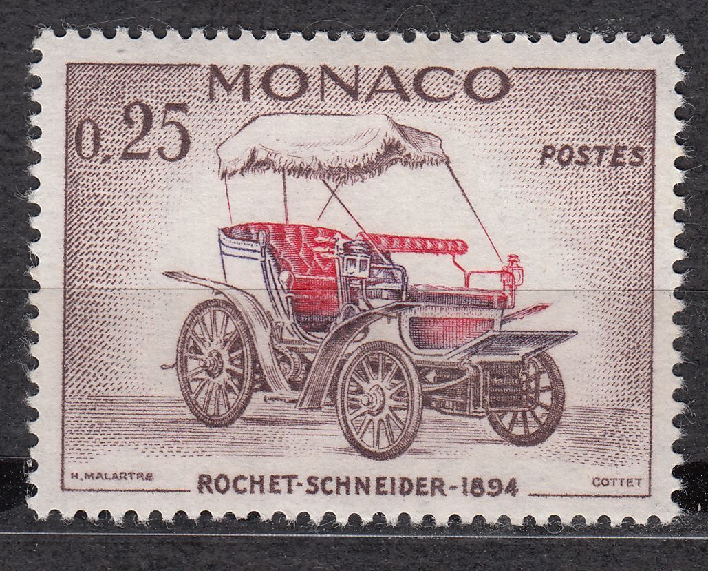 TIMBRE MONACO NEUF N 565 VOITURE ROCHET SCHNEIDER 1894 123073189468