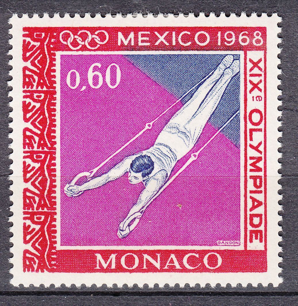 TIMBRE MONACO NEUF N 738 jeux olympique de mexico ANNEAUX 401567708968