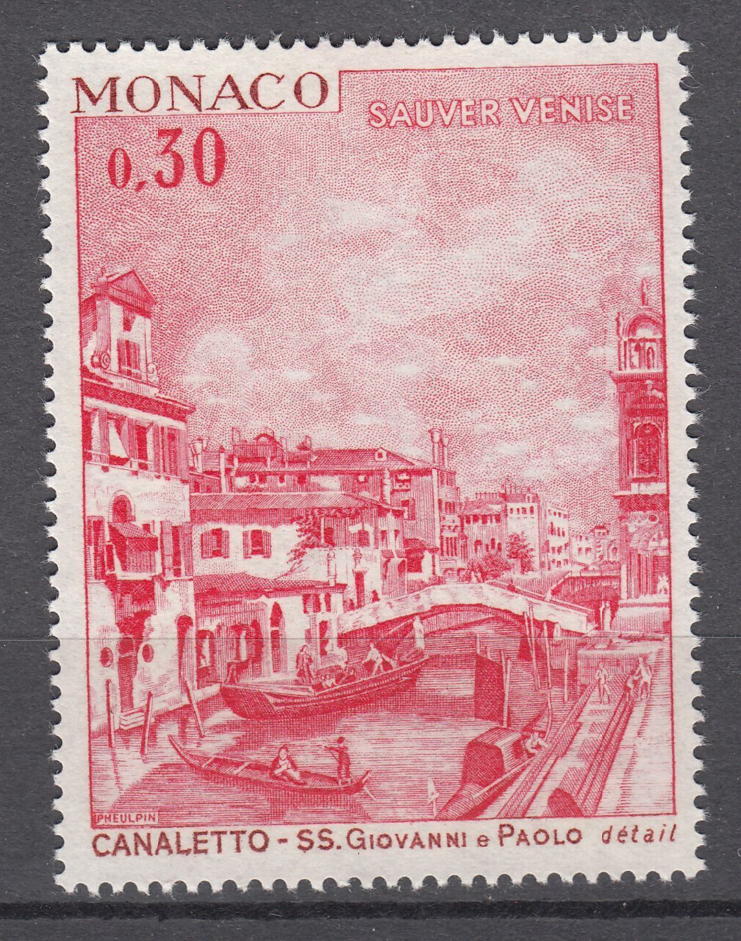 TIMBRE MONACO NEUF N 887 UNESCO S S GIOVANNIE PAOLO PAR CANALETTO 401587053128