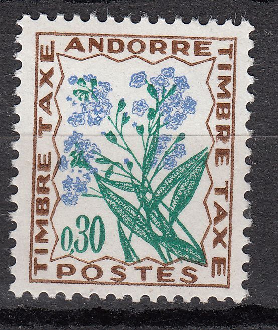 TIMBRE TAXE ANDORRE FRANCE NEUF N 50 FLEURS DES CHAMPS 122268999778