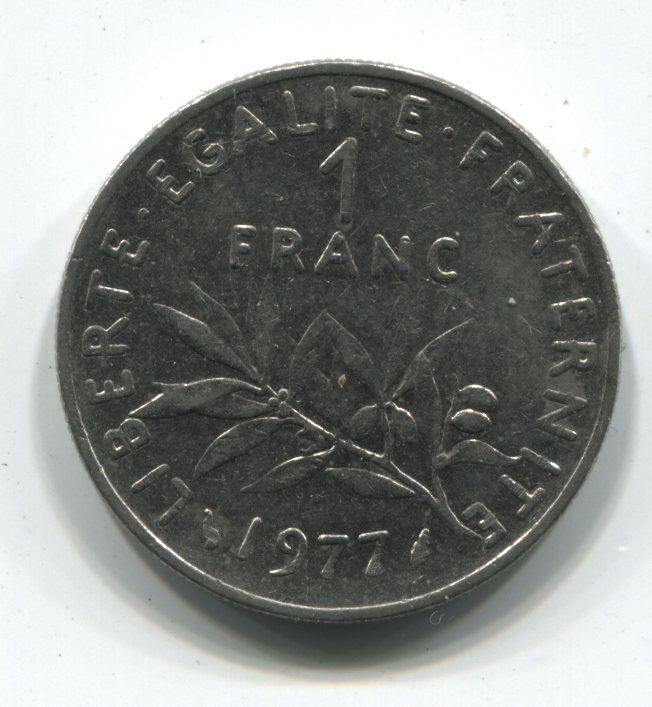 1 FRANC SEMEUSE 1977 110907487909