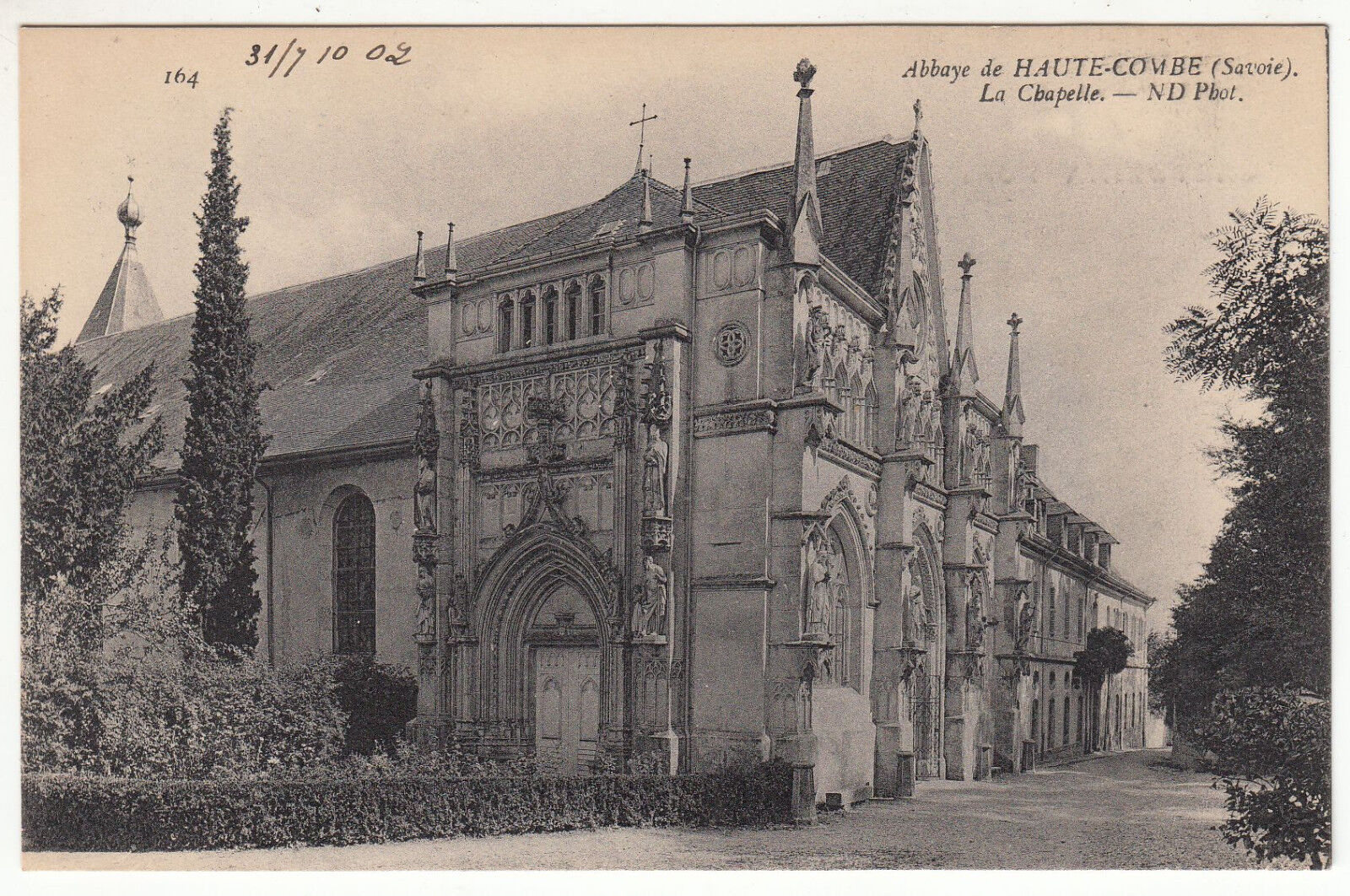 CARTE POSTALE ABBAYE DE HAUTE COMBE LA CHAPELLE
