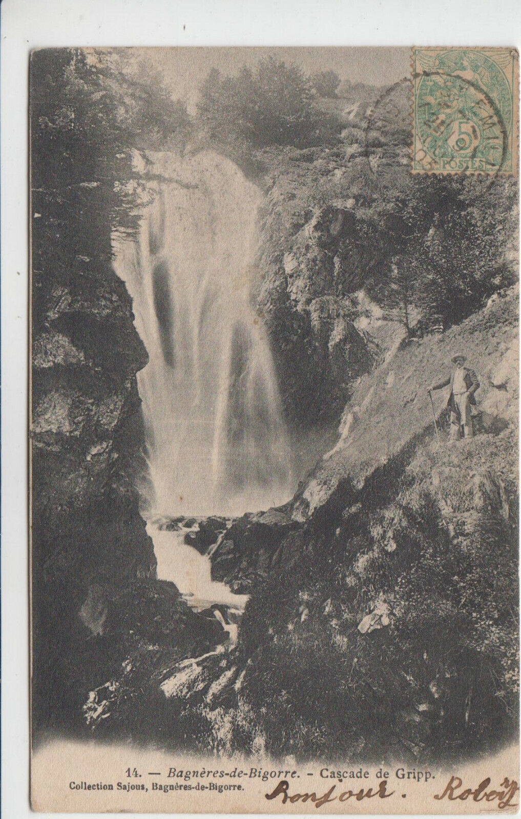 CARTE POSTALE BAGNERES DE BIGORRE CASCADE DE GRIPP 401895164219