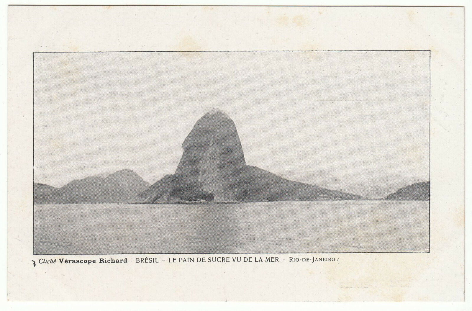 CARTE POSTALE BRESIL LE PAIN DE SUCRE VU DE LA MER 123968121869