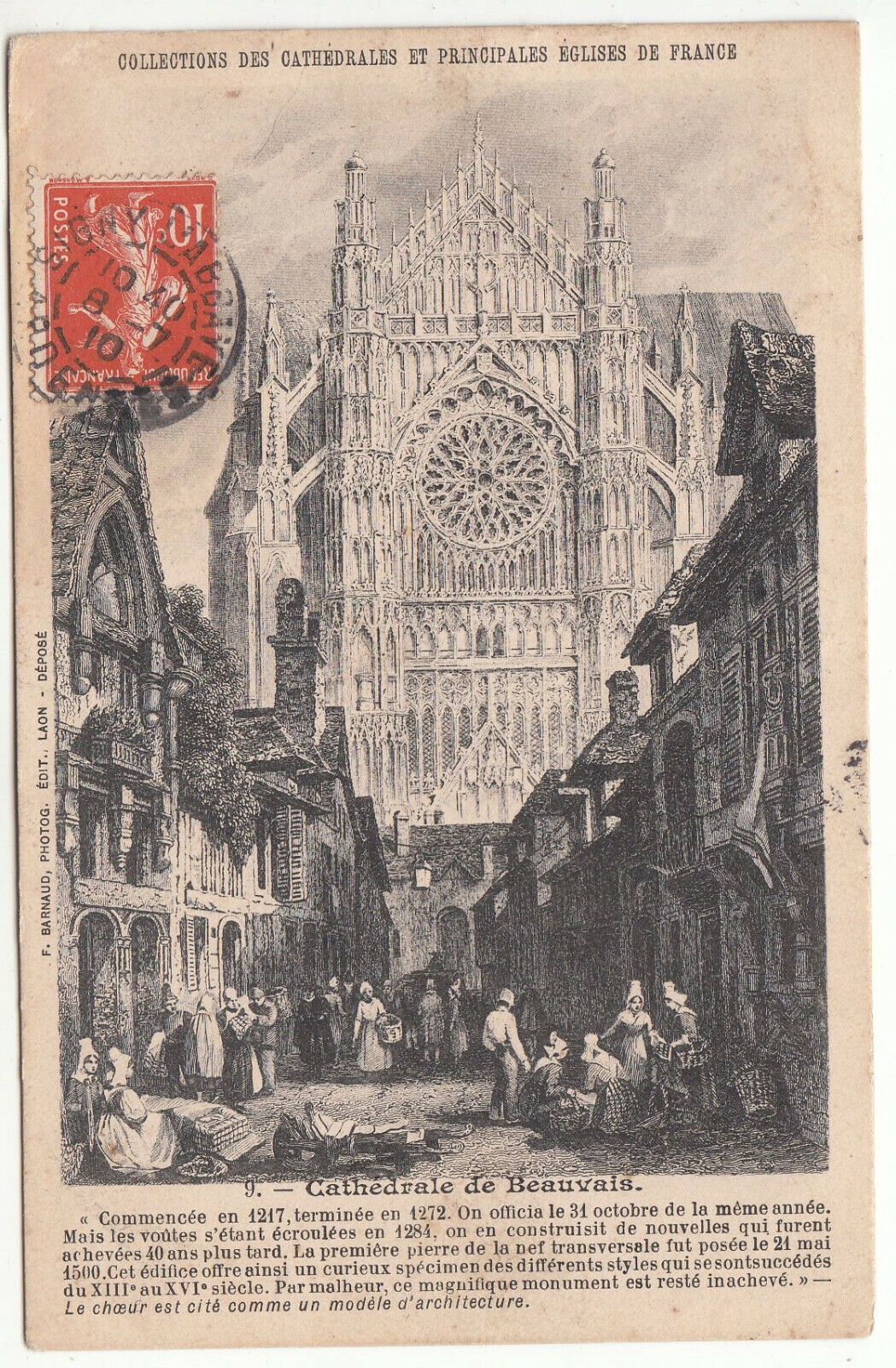 CARTE POSTALE CATHEDRALES DE BEAUVAIS 401962550649