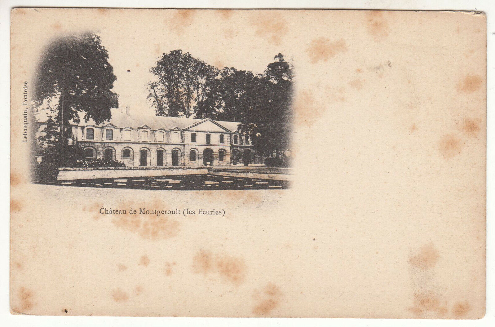 CARTE POSTALE CHATEAU DE MONTGEROULT LES ECURIES 123904692839