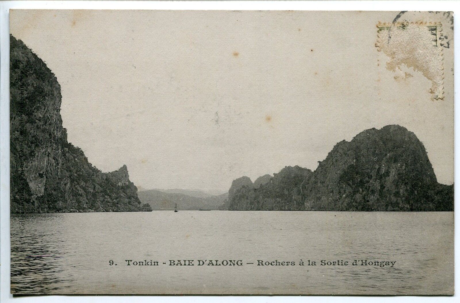 CARTE POSTALE CHINE TONKIN BAIE D ALONG ROCHER A LA SORTIE D HONGRAY 121525485499