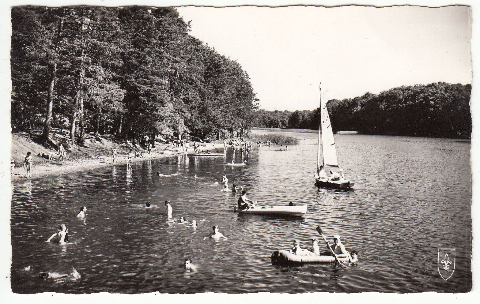 CARTE POSTALE FORET DE TRONCAIS PLAGE DE L ETANG DE SAINT BONNET LA PLAGE 122613369079