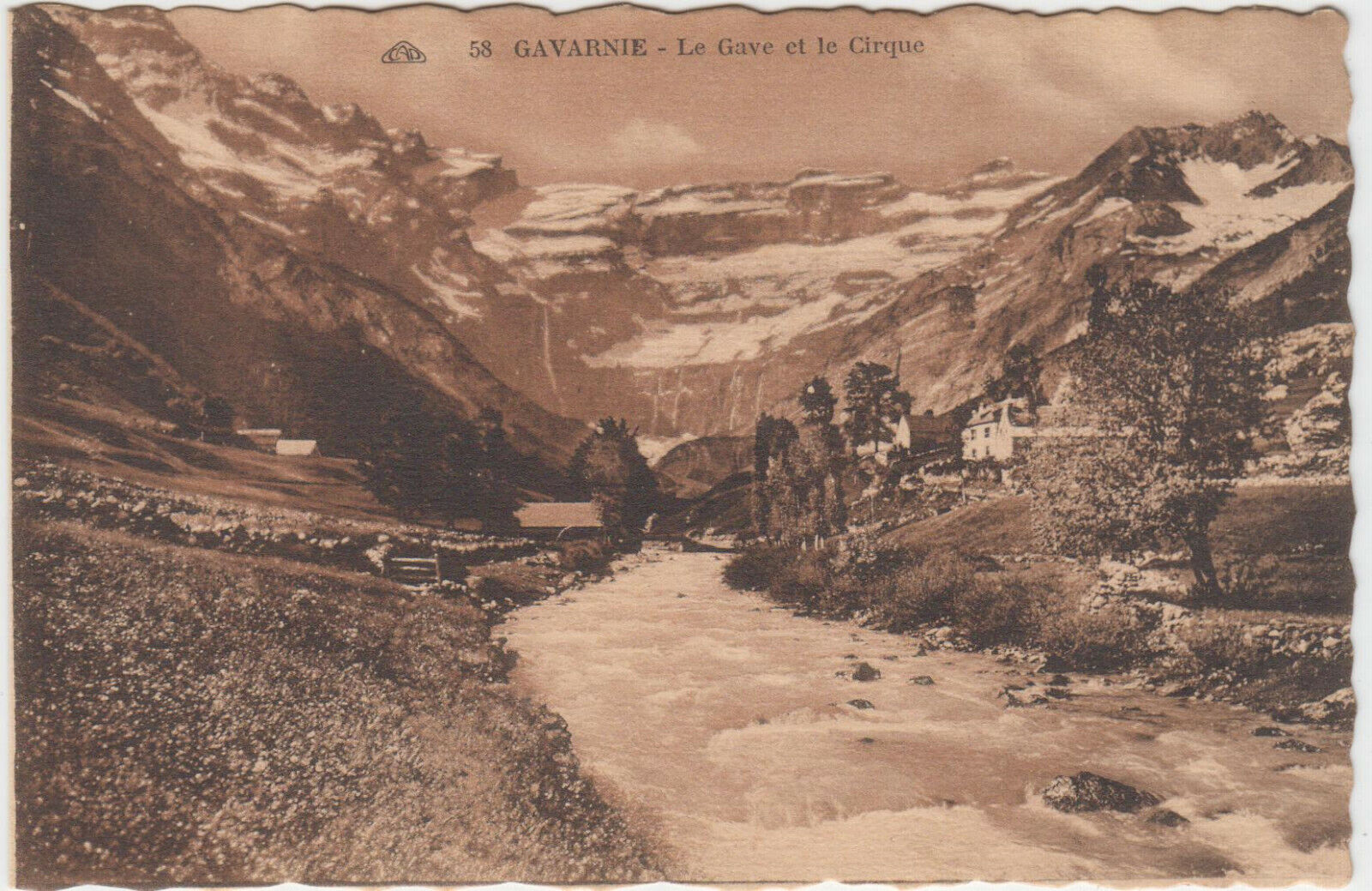 CARTE POSTALE GAVARNIE LE GAVE ET LE CIRQUE 401920701829