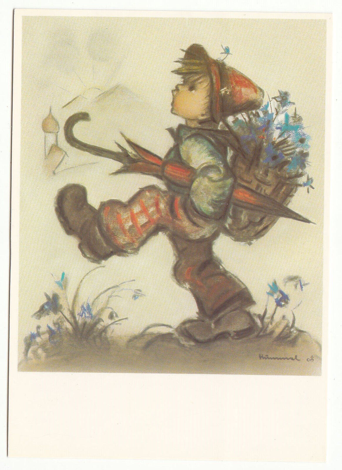 CARTE POSTALE ILLUSTRATEUR HUMMEL N 621216 THE GLOBETROTTER 122994341089