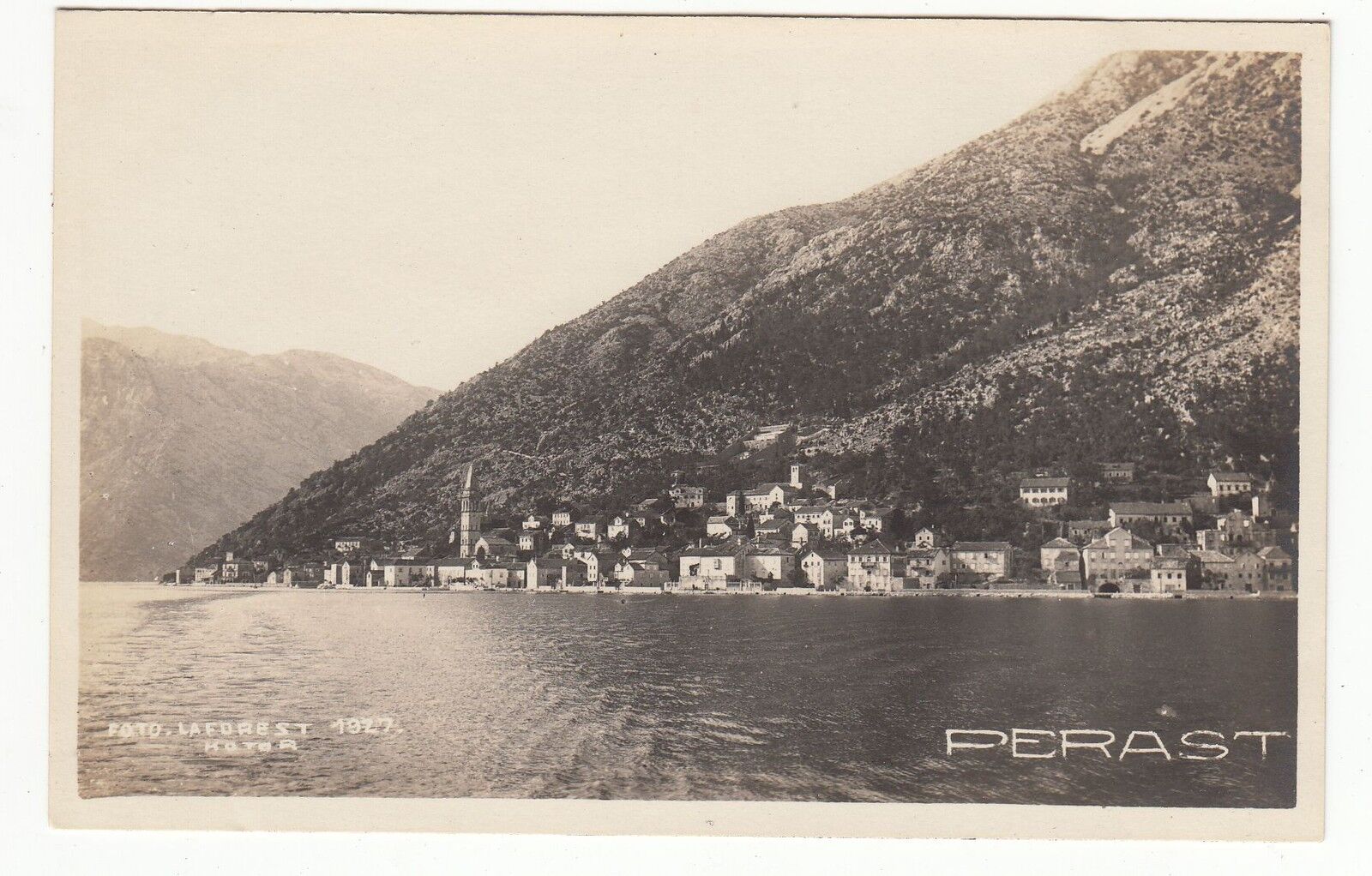 CARTE POSTALE ITALIE PERAST FOTO LAFOREST 1927 121922236039