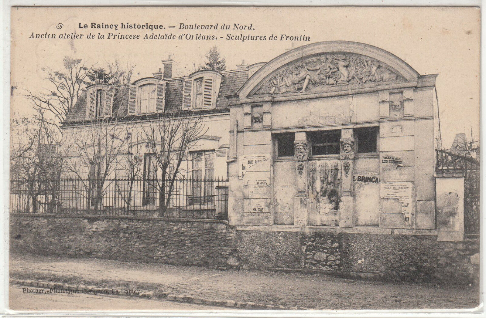 CARTE POSTALE LE RAINCY HISTORIQUE BOULEVARD DU NORD 123958515359