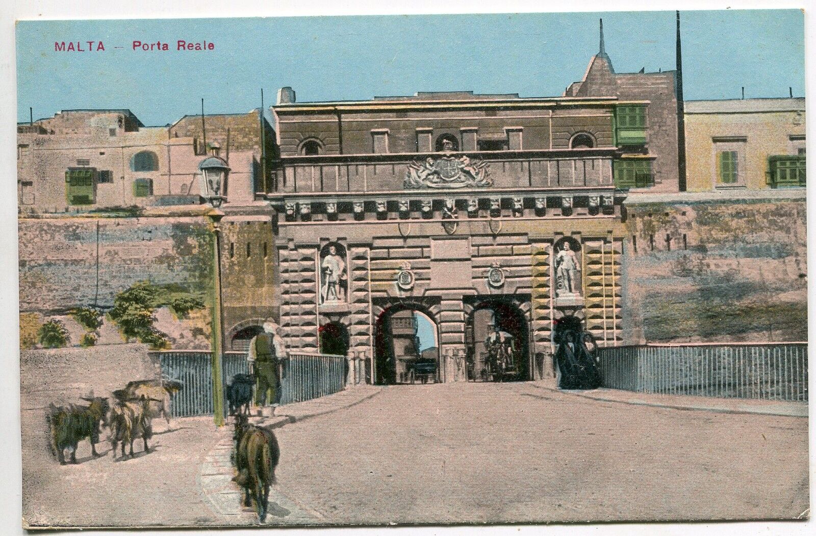 CARTE POSTALE MALTE MALTA PORTA REALE 400665814159