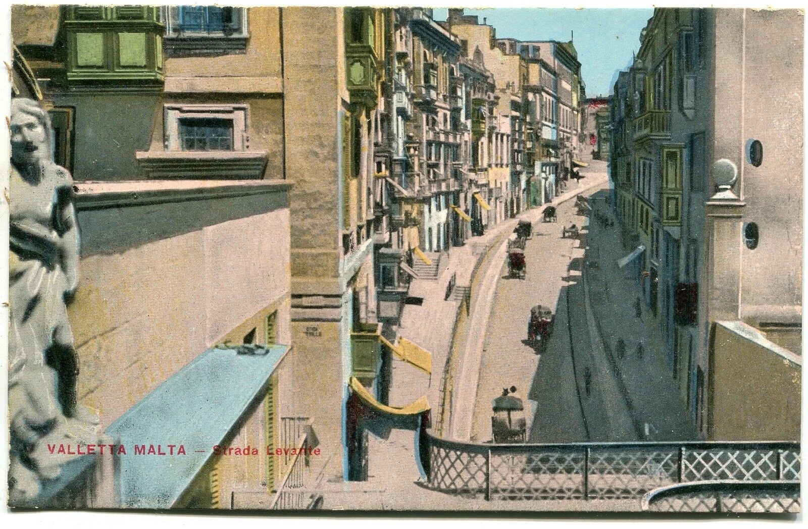 CARTE POSTALE MALTE MALTA STRADA LEVANTE 121278478389