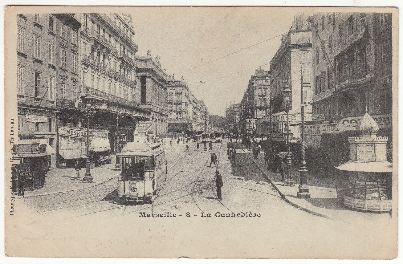 CARTE POSTALE MARSEILLE LA CANNEBIERE 122367754279