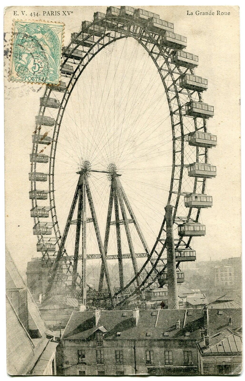 CARTE POSTALE PARIS LA GRANDE ROUE 121549109509