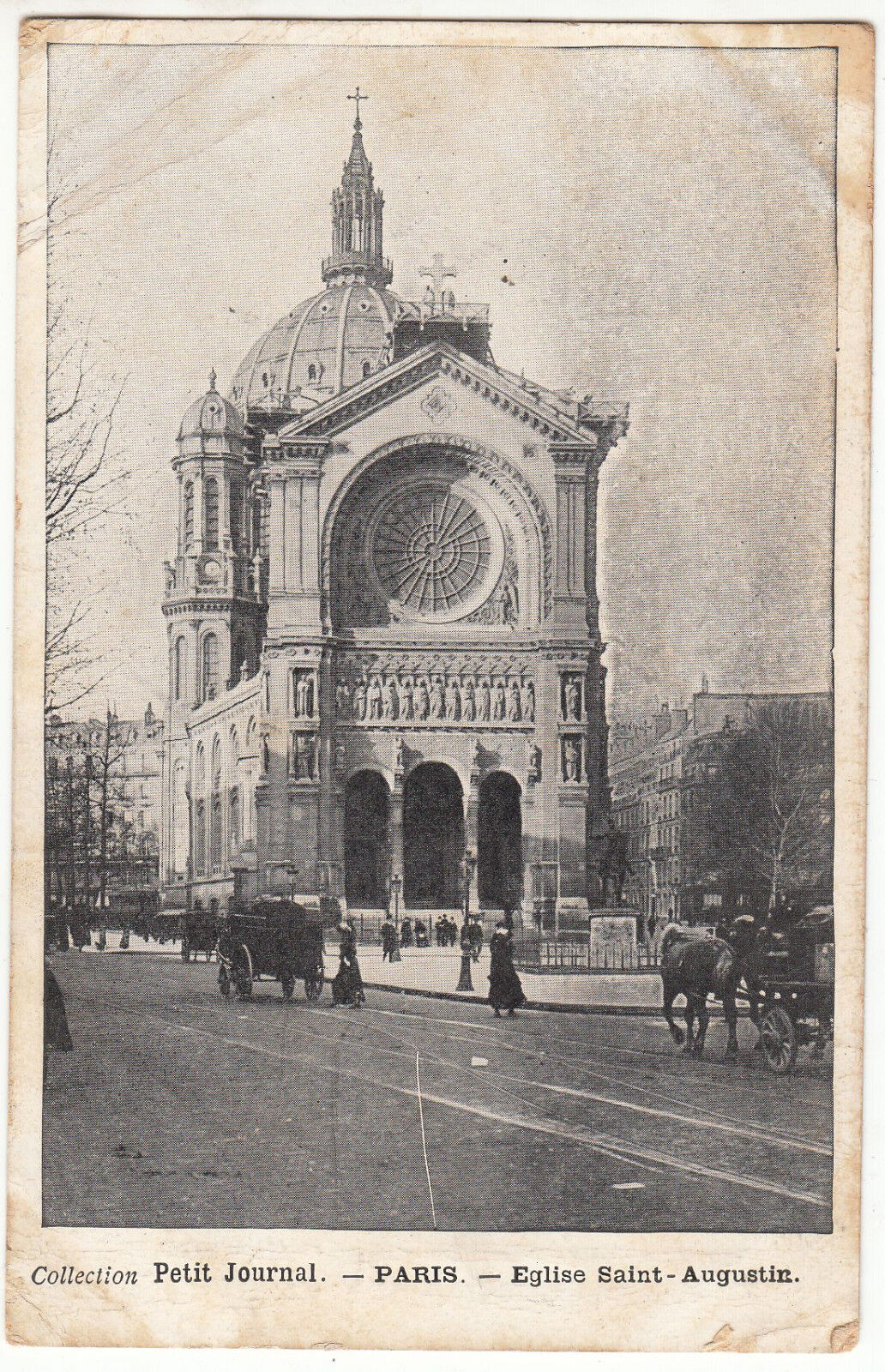 CARTE POSTALE PARIS PETIT JOURNAL EGLISE SAINT AUGUSTIN 122198634999