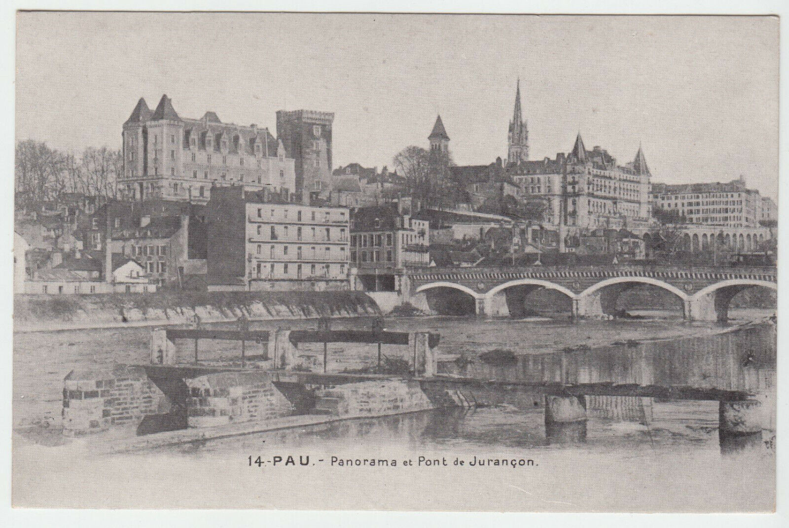 CARTE POSTALE PAU PANORAMA ET PONT DE JURANCON 402175238959